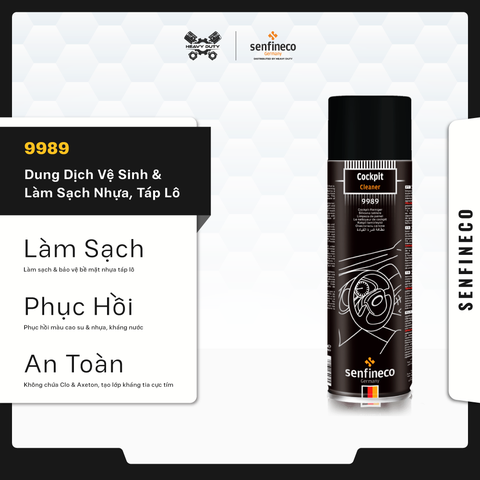 Senfineco 9989 Vệ Sinh Và Làm Sạch Nhựa Táp Lô - Cockpit Cleaner