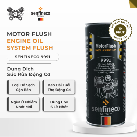 Senfineco 9991 Dung Dịch Súc Rửa Động Cơ - Motor Flush Engine Oil System Flush