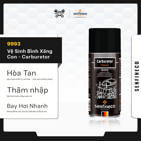 Senfineco 9993 Vệ Sinh Bình Xăng Con & Carbon - Carburetor Cleaner