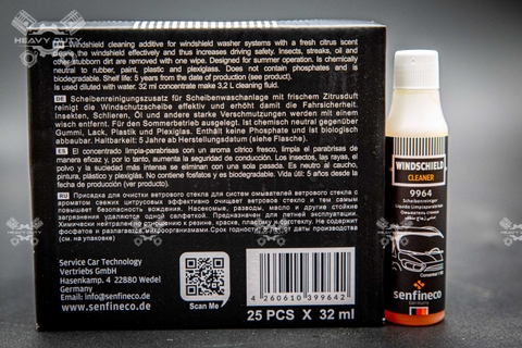 Senfineco 9964 - Nước Rửa Kính Đậm Đặc Cao Cấp - Windshield Cleaner 1:100 Concentrate 32ml