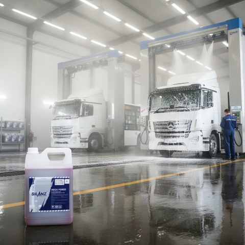SILANZ® MEGA POWER – Xà bông không chạm cho xe tải & bus