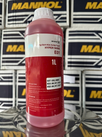 Dung Dịch Rửa Xe Bọt Tuyết Cao Cấp Kation Hyper Shine E01 - Làm Sạch Siêu Bóng, Đậm Đặc 1:200
