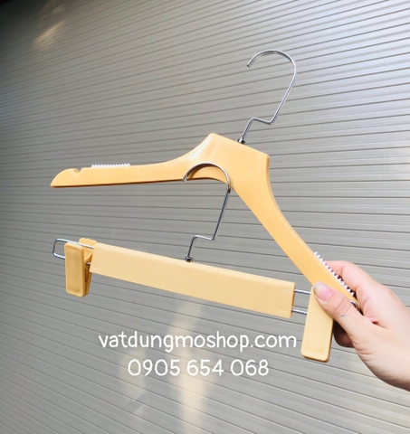 Móc kẹp nhựa vàng