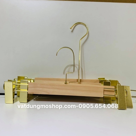 Móc kẹp gỗ mộc má kẹp vàng