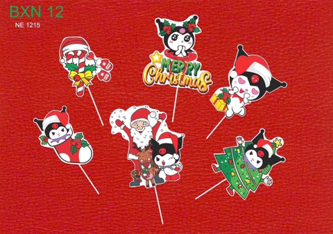 10 set giấy noel HD-MẪU 1 (KUROMI ĐEN).