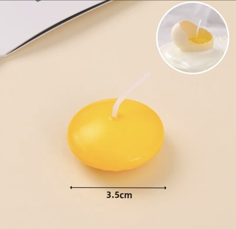 Set  5 Nến hình lòng đỏ trứng gà.