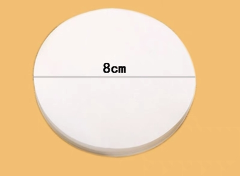 100 tờ giấy nến - đường kính 8cm.