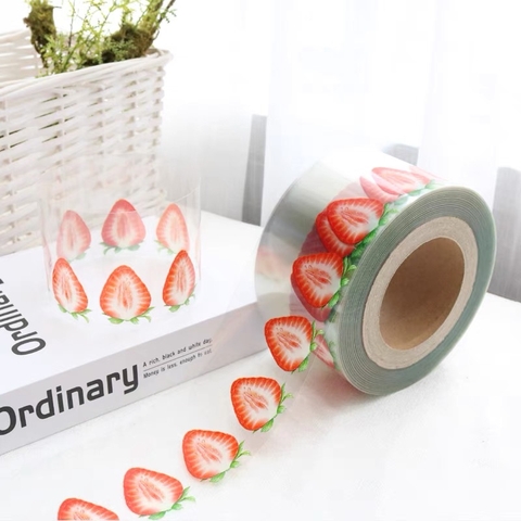 Mica quấn thành bánh cứng-hình dâu tây (1kg) (lõi giấy).