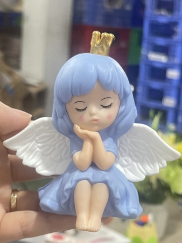 Em bé thiên thần có cánh (ngủ) -MÀU XANH SIZE TO  (NHỰA CỨNG).