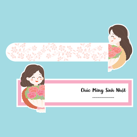 10 set thẻ kéo Mẹ và con gái (mẫu 3).