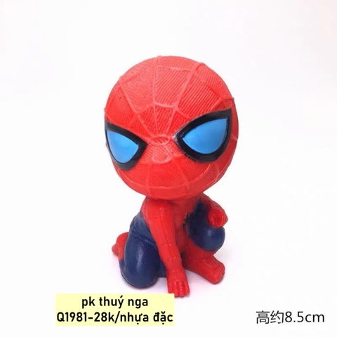 SIEUNHAN-Nhện chibi đầu to nhựa đặc.