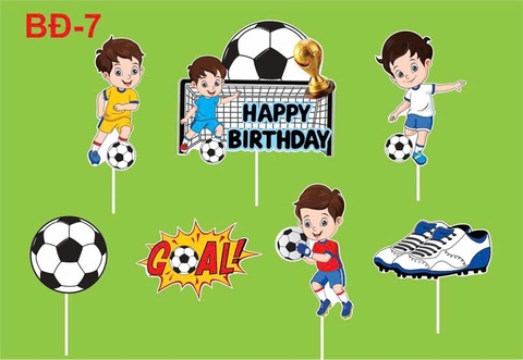 Set giấy 3 cầu thủ đá bóng (CT).