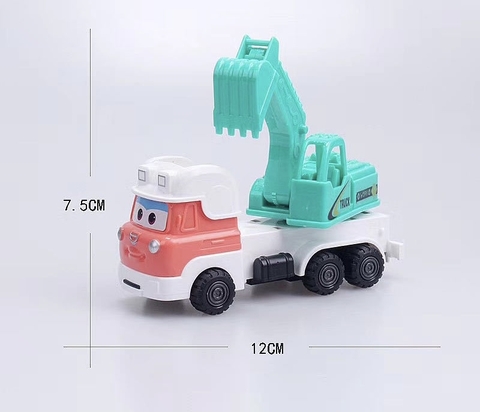 OTO-Xe xúc màu trắng-xanh (chiếc).