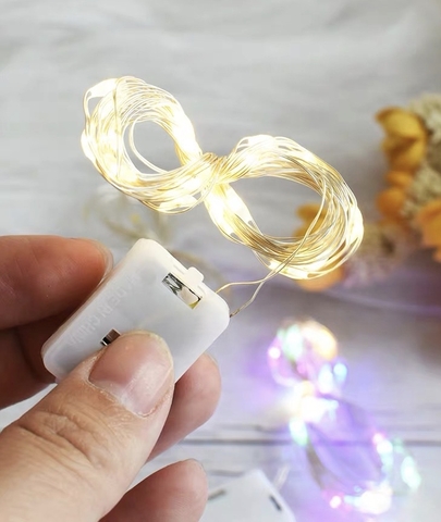 Đèn nháy dây 3 chế độ (1 mét) màu vàng