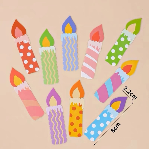 Combo 2 set giấy nến sắc màu (10 nến/1set).
