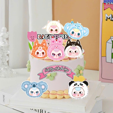 Combo 2 set giấy -BABY THREE (mẫu 3-mặt nhân vật và chữ HPDB cong)9465.
