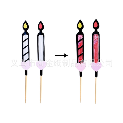 CAM-5 Set 2 cây nến đặt tiền-đen(XẢ KHO).