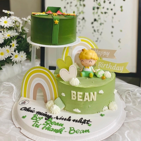 Combo 2 Set cầu vồng HPBD + tim (XANH TRÁI BƠ).