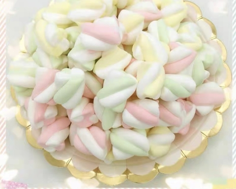 Kẹo Mashmallow xoắn thập cẩm (túi 1kg).