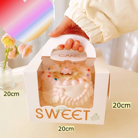 Set 50 hộp giấy cửa sổ- chữ Sweet size 20x20x20cm (KÈM ĐẾ).
