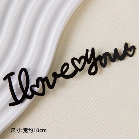 Set 10 mica I love you-MÀU ĐEN.