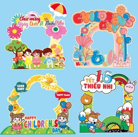Set 8 cổng giấy chủ đề 1-6.