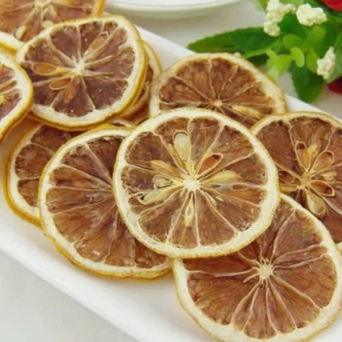 Gói 500 gam chanh sấy khô (MÀU NHẠT) -CÓ HẠT.