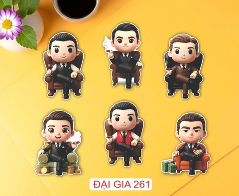 10 set thẻ giấy đại gia (6 thẻ/set) -HD.