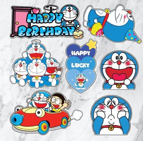 Combo 2 set giấy doremon  mẫu mới (doremon và nobita ngồi xe hơi).