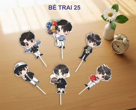 10 set giấy bé trai HD mẫu mới (6 bé/set).