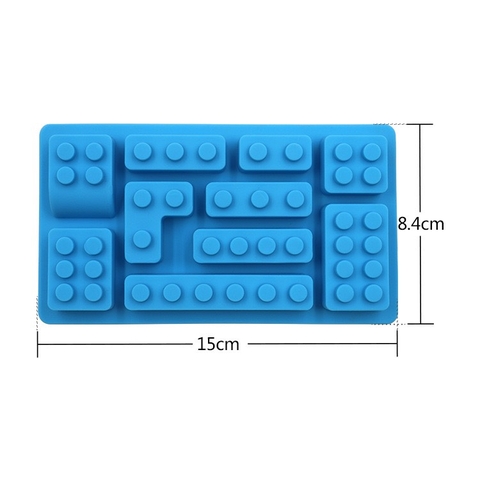 Khuôn silicon - 10 khối lego.
