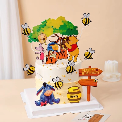 Combo 2 Set giấy Gấu-hổ và cây.