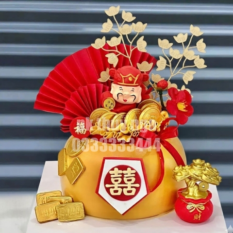 Cành màu vàng - hình thỏi vàng (3 nhánh/cành).