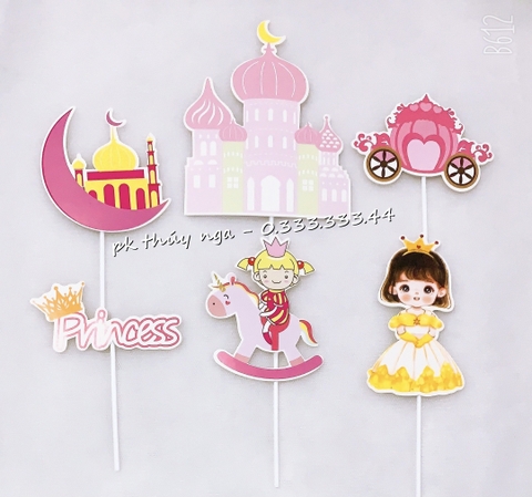 Set cắm công chúa cưỡi ngựa hồng (HD).