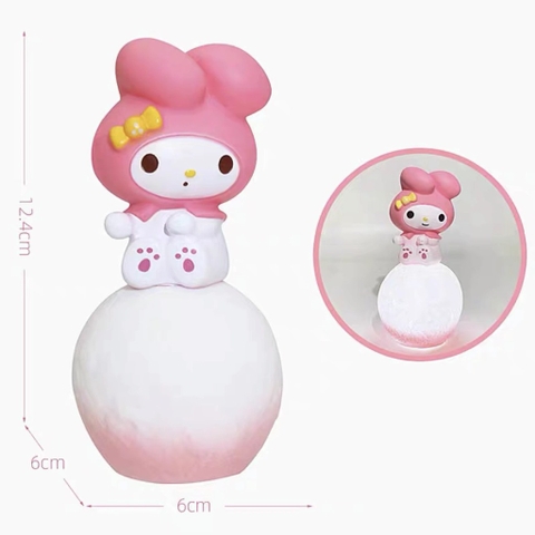 Tượng Melody nhựa ngồi trên quả cầu có đèn (mẫu 2)9097.
