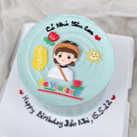 Tượng nhựa dẻo -  cô gái áo trắng đội mũ đeo túi.