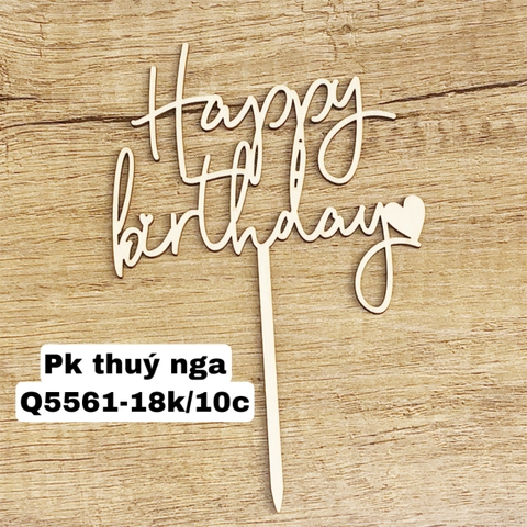 Set 10 Mica HPBD mảnh đơn giản-BẠC 5399