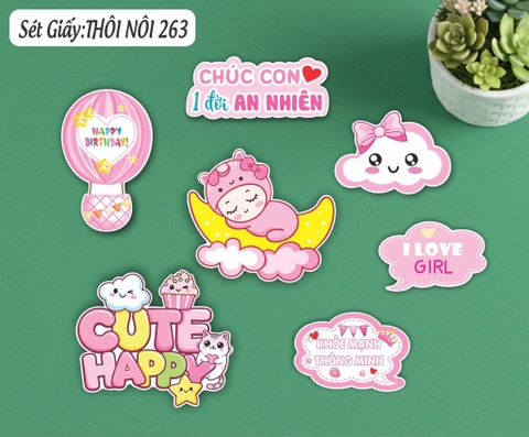 10 set giấy thôi nôi HD-màu HỒNG 263.