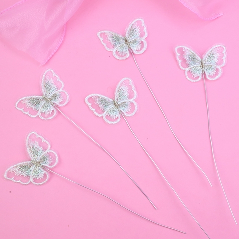 CAM-Set 5 bướm vải ren.