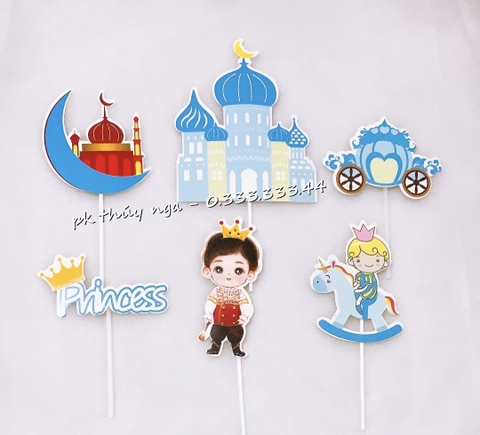 Set cắm hoàng tử cưỡi ngựa xanh (HD).