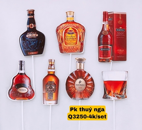 10 Set chai rượu giấy (CT).