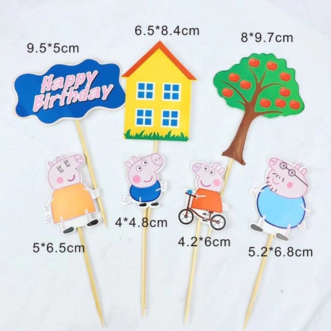 CAM-10 Set cắm gia đình heo peppa (XẢ KHO).