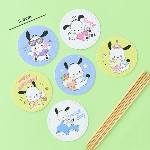 Combo 12 thẻ giấy tròn chó pacha.