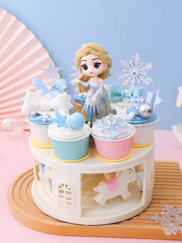 Vòng quay cupcake 2 tầng (có nhạc) XẢ KHO.