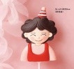 Tượng nhựa dẻo - mẹ áo đỏ.