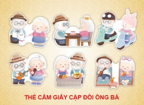 Set giấy cặp đôi ông bà  (CT).