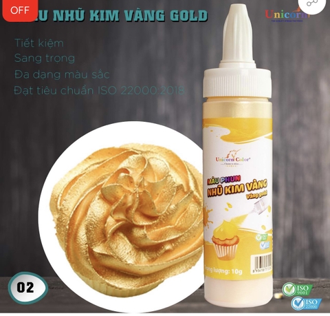 Xịt Nhũ Kim vàng Gold.
