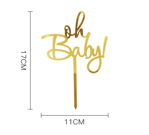 Set 10 mica Oh Baby -vàng.A068