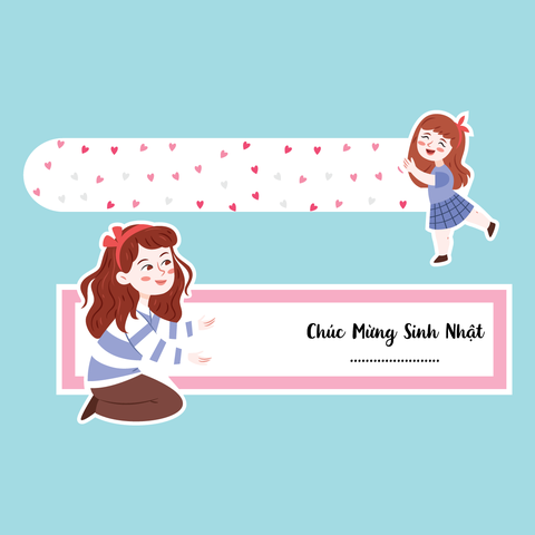 10 set thẻ kéo Mẹ và con gái (mẫu 2).