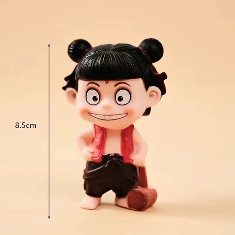 Tượng nhựa mềm -Na tra cầm búa.